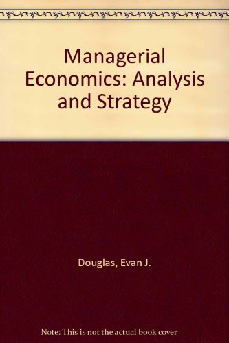 Book Managerial economics: Analysis and strategy free