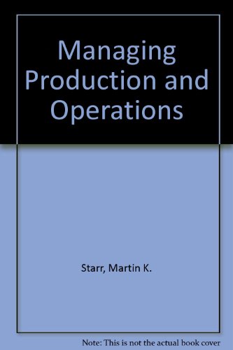 Book Managing Production and Operations free
