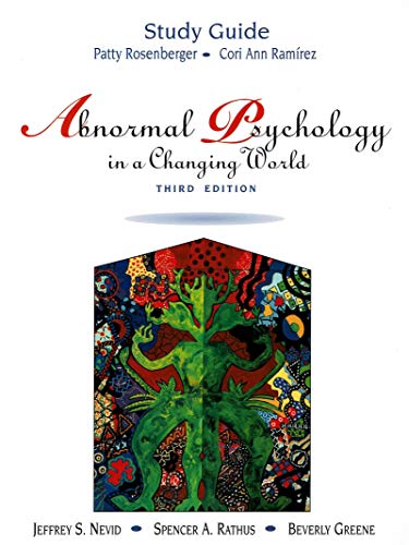 Book Abnormal Psychology in a Changing World Study Guide free
