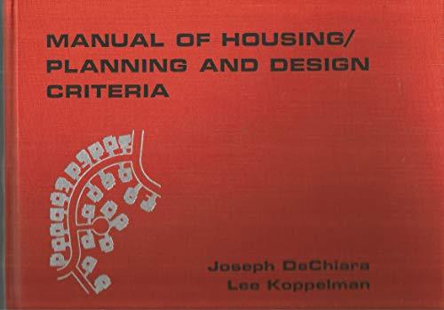 Book Manual of housing planning and design criteria free