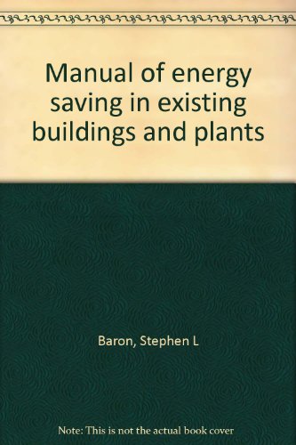 Book Manual of energy saving in existing buildings and plants free