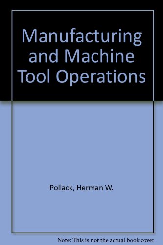 Book Manufacturing and machine tool operations free