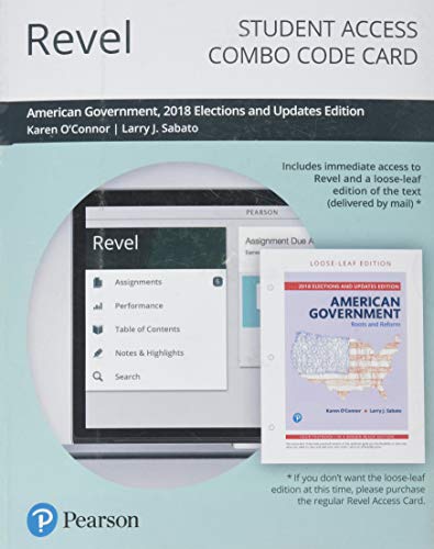 Book Revel for American Government: Roots and Reform, 2018 Elections and Updates Edition -- Combo Access Card free