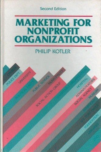 Book Marketing for Nonprofit Organizations (Prentice-Hall Series in Marketing) free