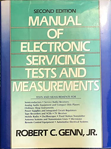 Book Manual of Electronic Servicing Tests and Measurements free