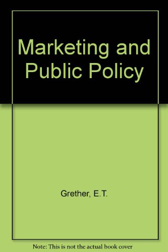Book Marketing and Public Policy (Foundations of Marketing Series) free