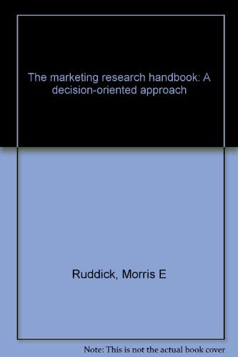 Book The marketing research handbook: A decision-oriented approach free