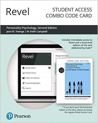 Book Revel for Personality Psychology: Understanding Yourself and Others -- Combo Access Card free