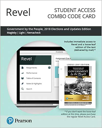 Book Revel for Government By the People, 2018 Elections and Updates Edition -- Combo Access Card free