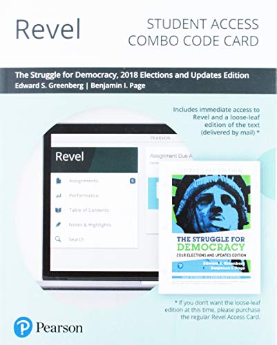 Book The Struggle for Democracy, 2018 Elections and Updates Edition- Revel Combo Access Card free