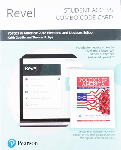 Book Revel for Politics in America, 2018 Elections and Updates Edition -- Combo Access Card free