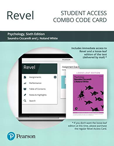 Book REVEL forPsychology -- Combo Access Card free