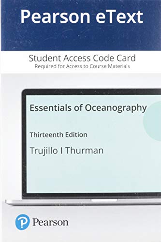 Book Pearson eText Essentials of Oceanography -- Access Card free