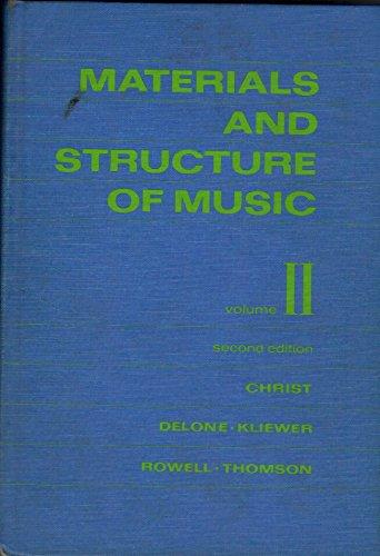 Book Materials and Structure of Music Vol. II 2nd Edition free
