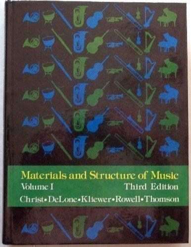 Book Materials and Structure of Music, Volume I free
