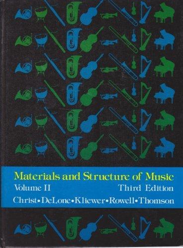 Book Materials And Structure Of Music, Volume Ii free