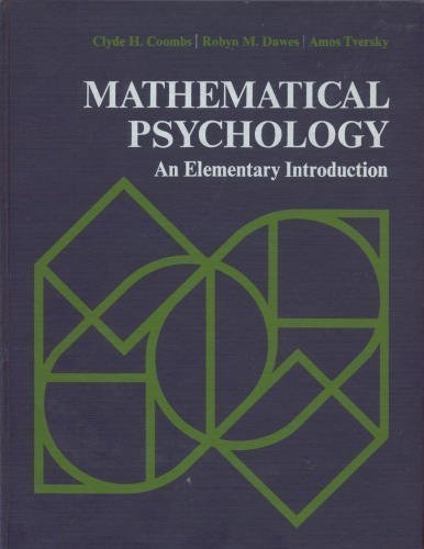Book Mathematical psychology;: An elementary introduction (Prentice-Hall series in mathematical psychology) free