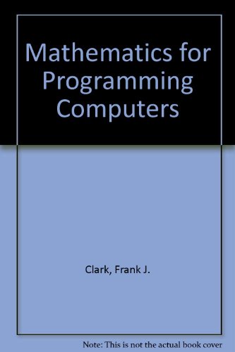 Book Mathematics for Programming Computers free