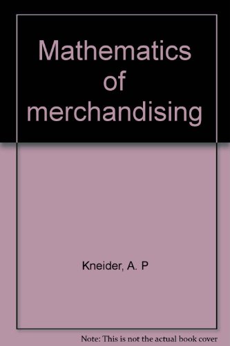 Book Mathematics Of Merchandising free