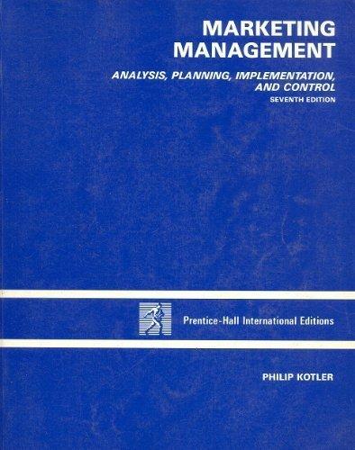 Book Marketing Management: Analysis, Planning, Implementation and Control free
