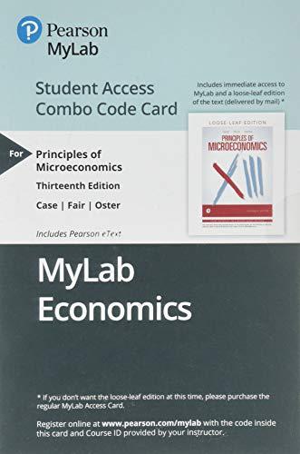 Book MyLab Economics with Pearson eText -- Combo Access Card -- for Principles of Economics free