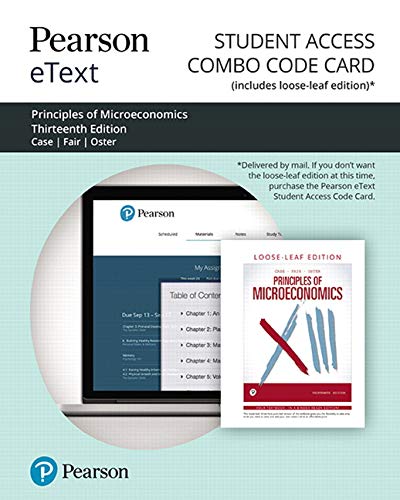 Book Pearson eText for Principles of Microeconomics -- Combo Access Card free