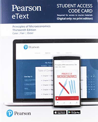 Book Pearson eText for Principles of Microeconomics -- Access Card free
