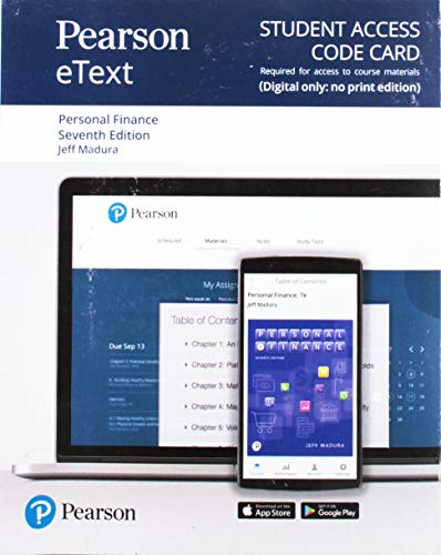 Book Pearson eText for Personal Finance -- Access Card free