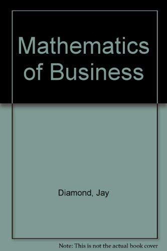 Book Mathematics Of Business free