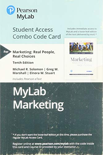 Book MyLab Marketing with Pearson eText -- Combo Access Card -- for Marketing: Real People, Real Choices free