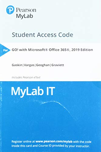 Book MyLab IT with Pearson eText -- Access Card -- for GO! with Microsoft Office 365, 2019 Edition free