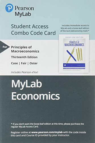 Book MyLab Economics with Pearson eText -- Combo Access Card -- for Principles of Macroeconomics free