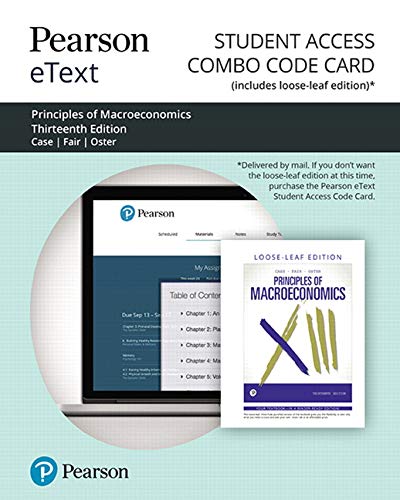 Book Pearson eText for Principles of Macroeconomics -- Combo Access Card free