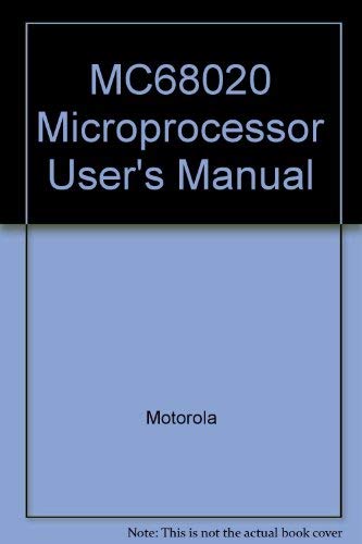 Book MC68020 32-bit microprocessor user's manual free