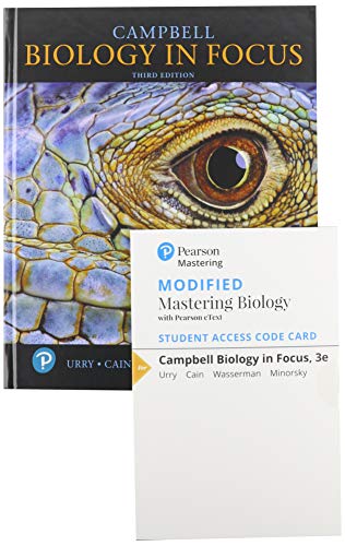 Book Campbell Biology in Focus & Modified Mastering Biology with Pearson eText -- Access Card Package free