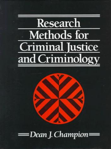 Book Research Methods for Criminal Justice and Criminology free