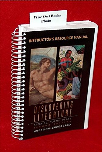 Book Discovering Literature: Stories, Poems, Plays Instructor's Resource Manual free