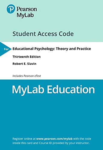 Book MyLab Education with Pearson eText -- Access Card -- for Educational Psychology: Theory and Practice free