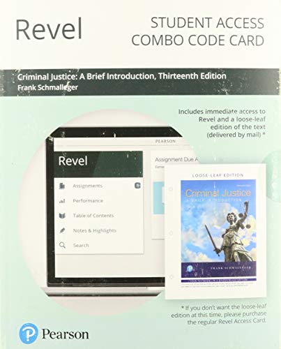 Book Revel for Criminal Justice: A Brief Introduction -- Combo Access Card free