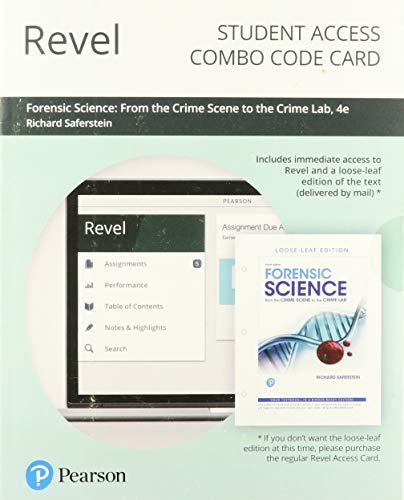 Book Revel for Forensic Science: From the Crime Scene to the Crime Lab -- Combo Access Card free