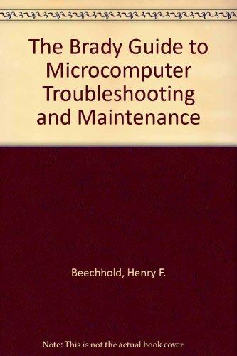 Book The Brady Guide To Microcomputer Troubleshooting & Maintenance free