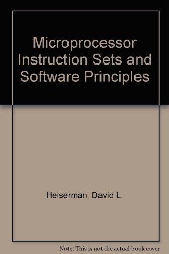 Book Microprocessor Instruction Sets and Software Principles free