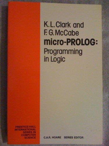 Book Micro-Prolog: Programming in Logic free
