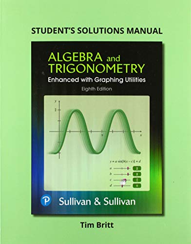 Book Student's Solutions Manual for Algebra and Trigonometry Enhanced with Graphing Utilities free
