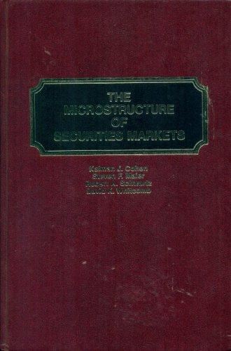Book The Microstructure Of Securities Markets free