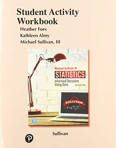 Book Student Activities Manual and Workbook for the Sullivan Statistics Series free