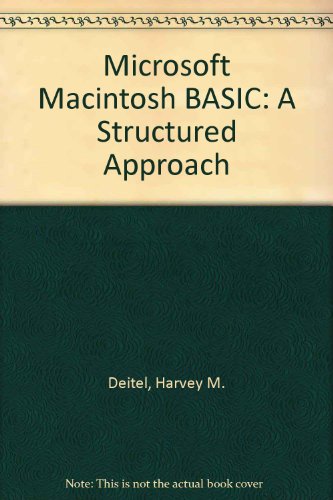 Book Microsoft Macintosh Basic: A Structured Approach free