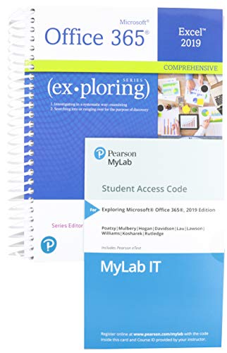 Book Exploring: Microsoft Excel 2019 Comprehensive, 1/e + MyLab IT w/ Pearson eText free