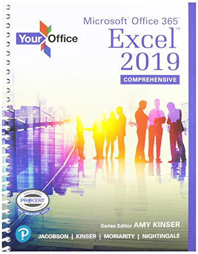Book Your Office: Microsoft Excel 2019 Comprehensive Plus MyLab IT with Pearson eText free