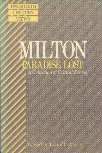 Book Milton: A Collection Of Critical Essays (spectrum Books) free
